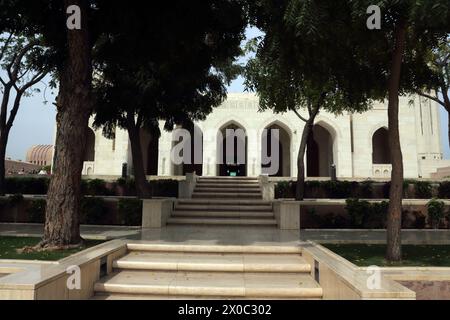 Sultan Qaboos große Moschee und Gärten Muscat Oman Stockfoto