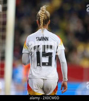 Aachen, Deutschland. April 2024. firo: 09.04.2024 Fußball, Fußball, 2023/2024 FRAUEN-Fußball-Qualifikation EM-Quali Deutschland - Island Giulia Gwinn von Deutschland Credit: dpa/Alamy Live News Stockfoto