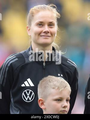 Aachen, Deutschland. April 2024. firo: 09.04.2024 Fußball, Fußball, 2023/2024 FRAUEN INTERNATIONALES SPIEL EURO Qualifikation EM-Quali Deutschland - Island Sjoeke Nusken von Deutschland Portrait Credit: dpa/Alamy Live News Stockfoto