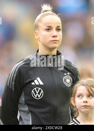 Aachen, Deutschland. April 2024. firo: 09.04.2024 Fußball, Fußball, 2023/2024 FRAUEN INTERNATIONALES SPIEL EURO Qualifikation EM-Quali Deutschland - Island Giulia Gwinn von Deutschland Porträt Credit: dpa/Alamy Live News Stockfoto