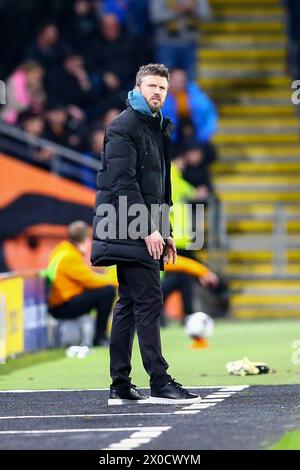 MKM Stadium, Hull, England - 10. April 2024 Michael Carrick Manager von Middlesbrough - während des Spiels Hull City gegen Middlesbrough, Sky Bet Championship, 2023/24, MKM Stadium, Hull, England - 10. April 2024 Credit: Arthur Haigh/WhiteRosePhotos/Alamy Live News Stockfoto