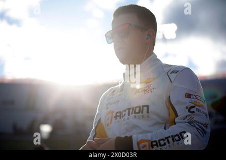 Martinsville, Va, USA. April 2024. Der NASCAR Xfinity Series-Fahrer AJ Allmendinger macht sich bereit, für die DUDE Wipes 250 in Martinsville, VA, USA, zu üben. (Credit Image: © Stephen A Arce Action Sports Pho/ASP) NUR REDAKTIONELLE VERWENDUNG! Nicht für kommerzielle ZWECKE! Stockfoto