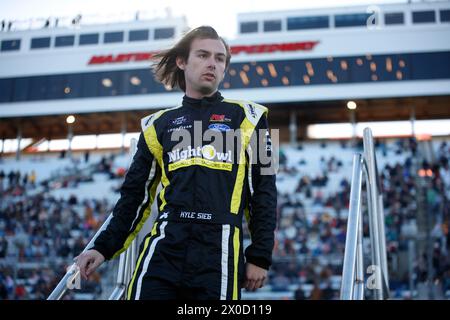 Martinsville, Va, USA. April 2024. Kyle Sieg, Fahrer der NASCAR Xfinity Series, wird für den DUDE Wipes 250 in Martinsville, VA, USA, eingeführt. (Credit Image: © Stephen A Arce Action Sports Pho/ASP) NUR REDAKTIONELLE VERWENDUNG! Nicht für kommerzielle ZWECKE! Stockfoto