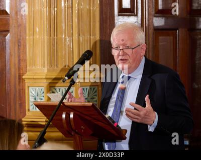 Rick Stroud The Oldie Literary Lunch 09-04-24 Stockfoto