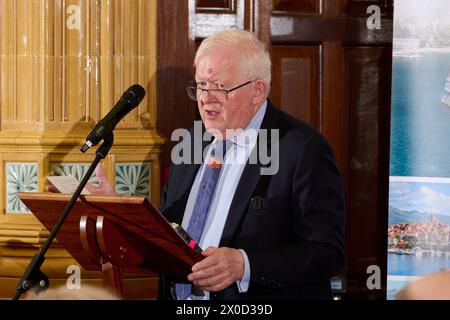 Rick Stroud The Oldie Literary Lunch 09-04-24 Stockfoto