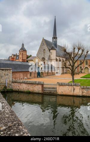 Schloss Schloss Maintenon am Fluss Eure, Departement Eure-et-Loir, Region Centre-Val de Loire, Frankreich *** Schloss Maintenon an der Eure, Département Eure et Loir, Region Centre Val de Loire, Frankreich Stockfoto