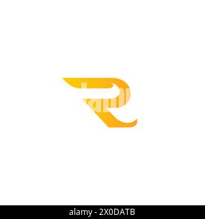 R-Logo einfach, Buchstabe R-Symbol, ursprüngliches Logo-Design, R-Vektor. Premium-Logo Stock Vektor