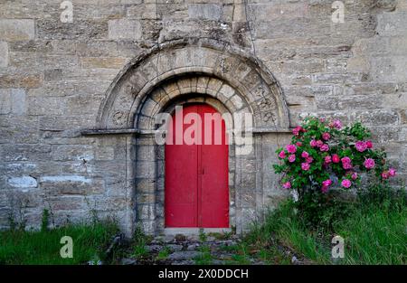 Kirche Santa Tegra, A Teixeira, Ourense, Spanien Stockfoto