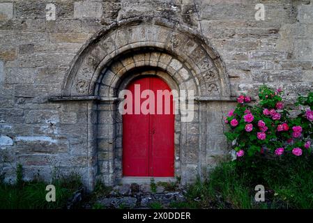 Kirche Santa Tegra, A Teixeira, Ourense, Spanien Stockfoto