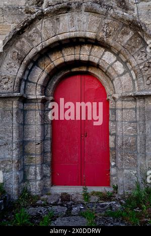 Kirche Santa Tegra, A Teixeira, Ourense, Spanien Stockfoto