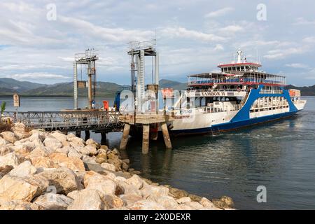 Autofähre von Paquera nach Puntarenas, Costa Rica Stockfoto