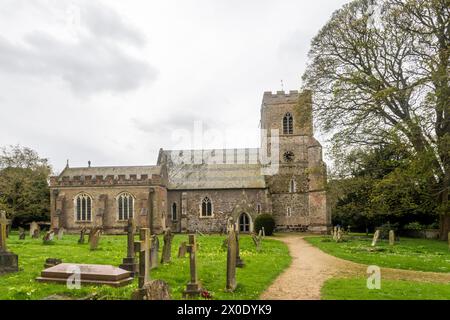 Die Kirche der Heiligen Dreifaltigkeit, Stow Bardolph, Norfolk. Stockfoto