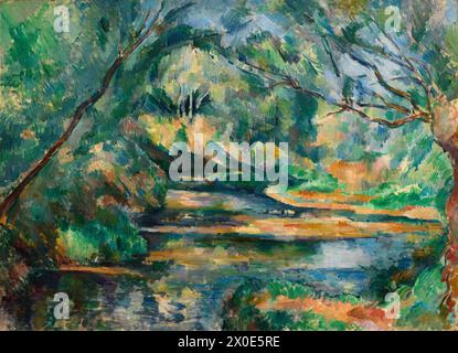 Der Brook. Paul Cezanne. c. 1895-1900. Stockfoto