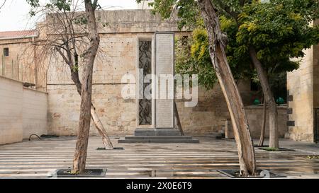 Gaziantep, Türkei - 15. Oktober 2022 - Denkmal der Märtyrer von Gaziantep, Sehitler Abidesi auf Türkisch. Es ehrt die tapferen Seelen, die ihr Leben geopfert haben Stockfoto