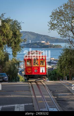 Fisherman's Wharf und Cable Cars Stockfoto