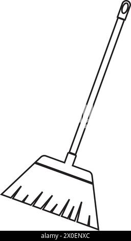 Besen Symbol Vektor Illustration Symbol Design Stock Vektor