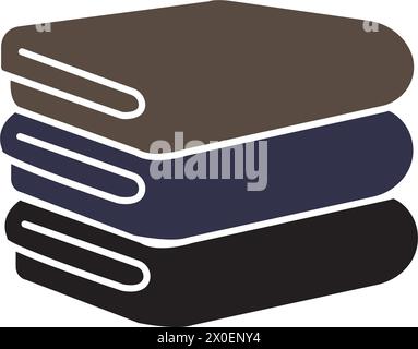 Handtuch Symbol Vektor Illustration einfaches Design Stock Vektor