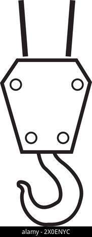 Kran Symbol Vektor Illustration Symbol Design Stock Vektor