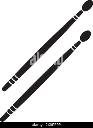 Symbol „Drumsticks“. Schlaginstrument. Vektorabbildung. Stock Vektor