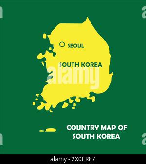 südkorea Landkarte Symbol Vektor Illustration Symbol Design Stock Vektor