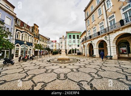 Stadtplatz in Aveiro, Portugal, Europa Stockfoto