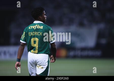 Sao Paulo, Brasilien. April 2024. SP - SAO PAULO - 04/11/2024 - COPA LIBERTADORES 2024, PALMEIRAS (Foto: Ettore Chiereguini/AGIF/SIPA USA) Credit: SIPA USA/Alamy Live News Stockfoto