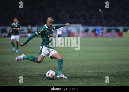 Sao Paulo, Brasilien. April 2024. SP - SAO PAULO - 04/11/2024 - COPA LIBERTADORES 2024, PALMEIRAS (Foto: Ettore Chiereguini/AGIF/SIPA USA) Credit: SIPA USA/Alamy Live News Stockfoto