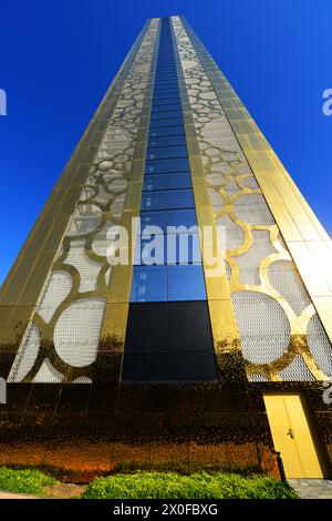 Das ikonische Dubai Frame Gebäude in Dubai, VAE. Stockfoto