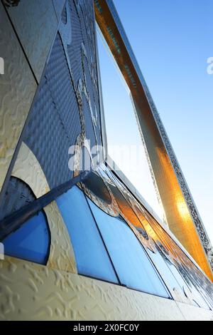 Das ikonische Dubai Frame Gebäude in Dubai, VAE. Stockfoto