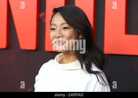 April 2024, Los Angeles, CA, USA: LOS ANGELES - April 4: Stephanie Hsu beim Monkey man Los Angelesw Premiere im TCL Chinese Theater IMAX am 4. April 2024 in Los Angeles, CA (Credit Image: © Kay Blake/ZUMA Press Wire) NUR ZUR REDAKTIONELLEN VERWENDUNG! Nicht für kommerzielle ZWECKE! Stockfoto