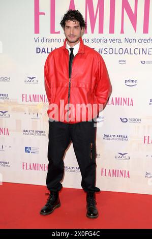 Giancarlo Commare nimmt an der Premiere des Films „Flaminia“ im Adriano Cinema in Rom Teil. Stockfoto