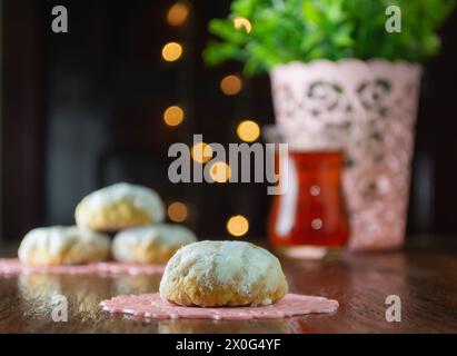 Kekse 'Kahk El Eid' - Kekse des islamischen Festes El Fitr Stockfoto
