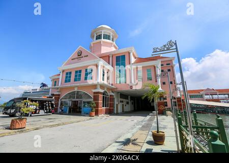 Penang, Malaysia : Swettenham Pier Cruise Ships Terminal, Georgetown International Cruises Port, Stockfoto