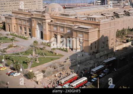 Blick von der Cleopatra Hotel im Ägyptischen Museum in Kairo. Stockfoto