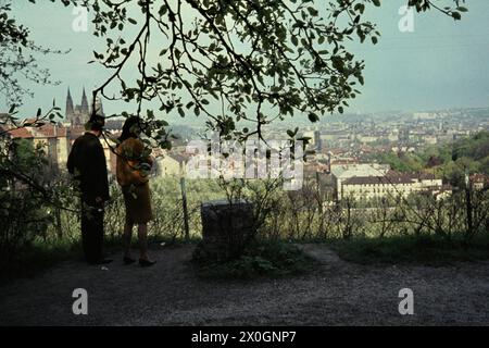 Blick vom Kloster Strahov über die Kleinseite, Prag, Tschechien [automatisierte Übersetzung] Stockfoto