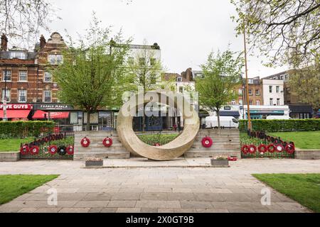 John Maine's Islington Green war Memorial, Upper Street, Islington, London, N1, England, Großbritannien Stockfoto