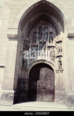 Markuskriche, Südportal [automatisierte Übersetzung] Stockfoto