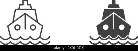 Gefäßsymbol in flacher Form. Vektorillustration auf isoliertem Hintergrund senden. Verkehrsschild Geschäftskonzept. Stock Vektor