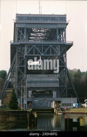 Damals ersetzte sie eine Schleusentreppe und stellt eine Verbindung zwischen Havel und oder her. [Automatisierte Übersetzung] Stockfoto