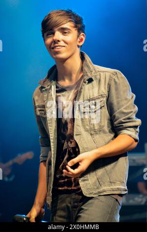 Nathan Sykes - The Wanted, V2011, Hylands Park, Chelmsford, Essex, Großbritannien - 21. August 2011 Stockfoto