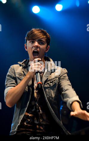 Nathan Sykes - The Wanted, V2011, Hylands Park, Chelmsford, Essex, Großbritannien - 21. August 2011 Stockfoto