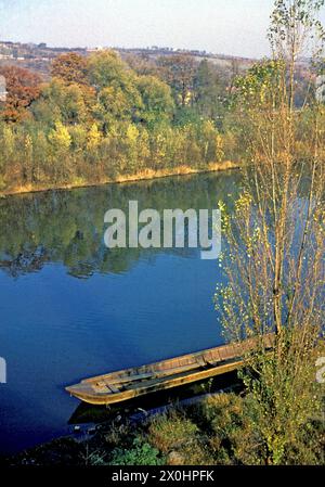 Barge on the Main [automatisierte Übersetzung] Stockfoto