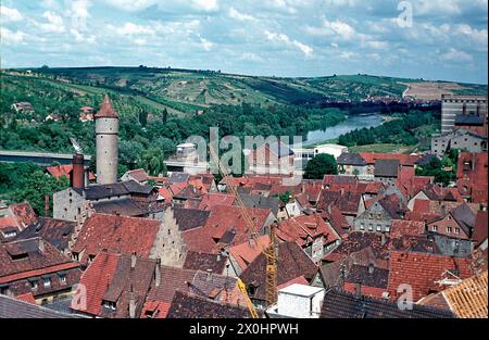 Blick vom Kirchturm zum Cent-Turm [automatisierte Übersetzung] Stockfoto