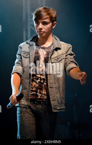 Nathan Sykes - The Wanted, V2011, Hylands Park, Chelmsford, Essex, Großbritannien - 21. August 2011 Stockfoto