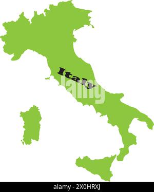 italien Karte Symbol Vektor Illustration einfaches Design Stock Vektor