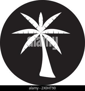 Palm Tree Sommer logo template Vector Illustration Stock Vektor