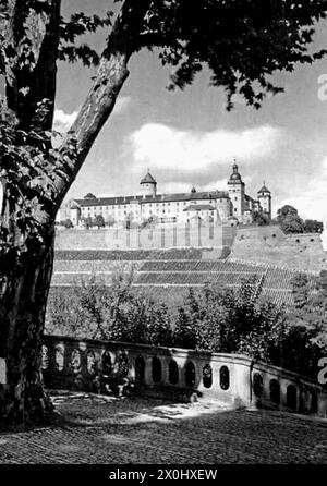 Ansicht der Festung Marienberg [automatisierte Übersetzung] Stockfoto