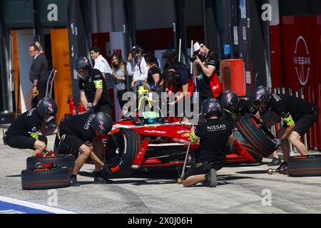 Misano World Circuit, Italien. April 2024. Während des Misano ePrix 2024, des 5. Treffens der ABB FIA Formel-E-Weltmeisterschaft 2023-24, auf dem Misano World Circuit vom 11. Bis 14. April 2024 in Misano Adriatico, Italien. Foto: Unabhängige Fotoagentur/Alamy Live News Stockfoto