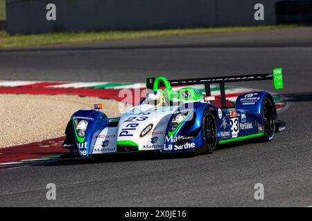 SCARPERIA E SAN PIERO, ITALIEN, 5. APRIL 2024, #23 EMMANUEL COLLARD (FR) - PESCAROLO C60 / 2005 - AUSDAUERRENNEN-LEGENDEN WÄHREND DER MUGELLO-KLASSE 2024 Stockfoto