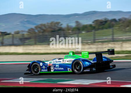 SCARPERIA E SAN PIERO, ITALIEN, 5. APRIL 2024, #23 EMMANUEL COLLARD (FR) - PESCAROLO C60 / 2005 - AUSDAUERRENNEN-LEGENDEN WÄHREND DER MUGELLO-KLASSE 2024 Stockfoto